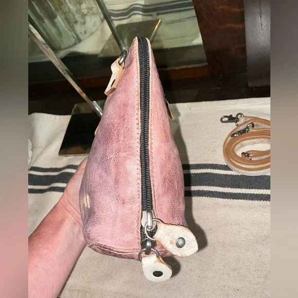 Bed Stu Leather Ventura Crossbody Bag Purple Lavender Nectar Lux Retail $155 - Picture 7 of 15